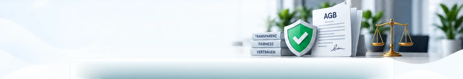 AGB-Dokumente, Schutzschild, Bücher und goldene Waage