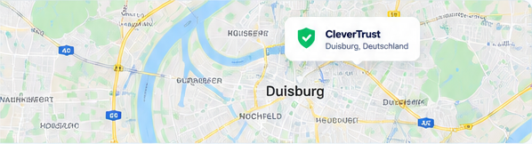 Kartenausschnitt von Duisburg
